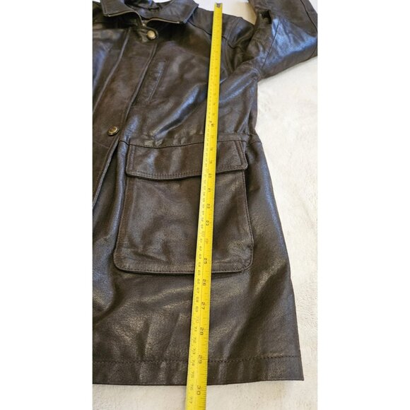 Cruze Leather Jacket Womens Large Dark Chocolate Brown ECU - Picture 10 of 12